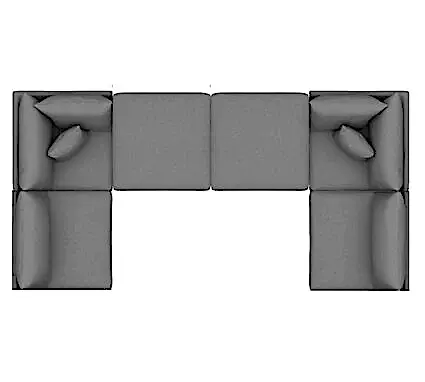 Open U-Shape sectional configuration