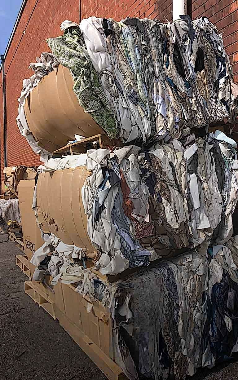 183 tons of recycled fabric scraps