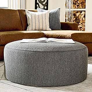 Fabric ottoman